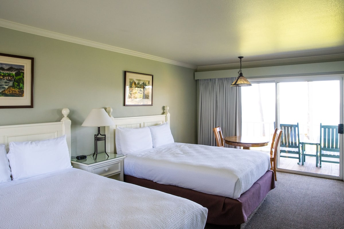traditional room, 2 queen beds, ocean view (non-pet friendly) | iron/ironing board, cots/infant beds, free wifi, bed sheets