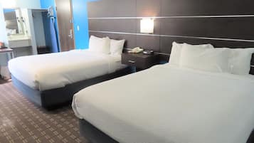 Standard Room, 2 Queen Beds | Premium bedding, in-room safe, soundproofing, iron/ironing board