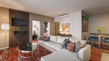 Een 40-inch ledtelevisie met digitale zenders en televisie