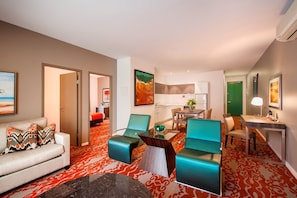 Executive Suite, 2 Bedrooms, Balcony | Living room