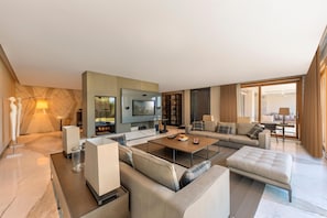 Premium bedding, memory-foam beds, minibar, in-room safe