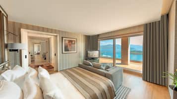 Premium bedding, memory-foam beds, minibar, in-room safe