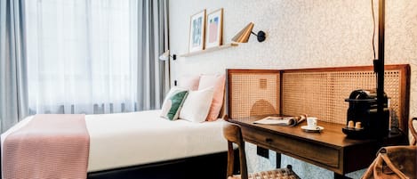 Comfort Double Room | Premium bedding, in-room safe, blackout curtains, iron/ironing board