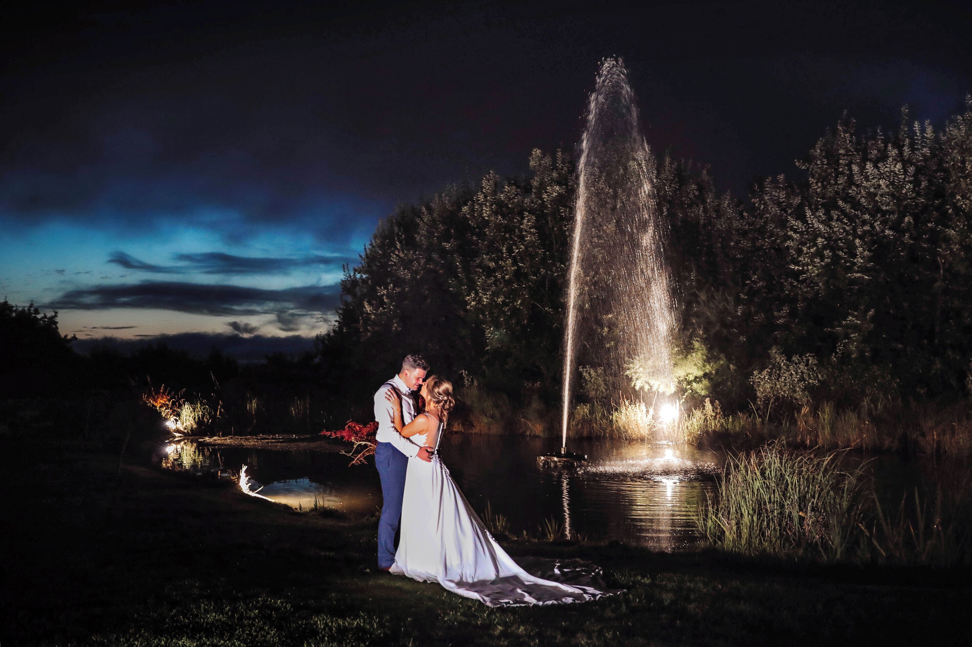 outdoor wedding area