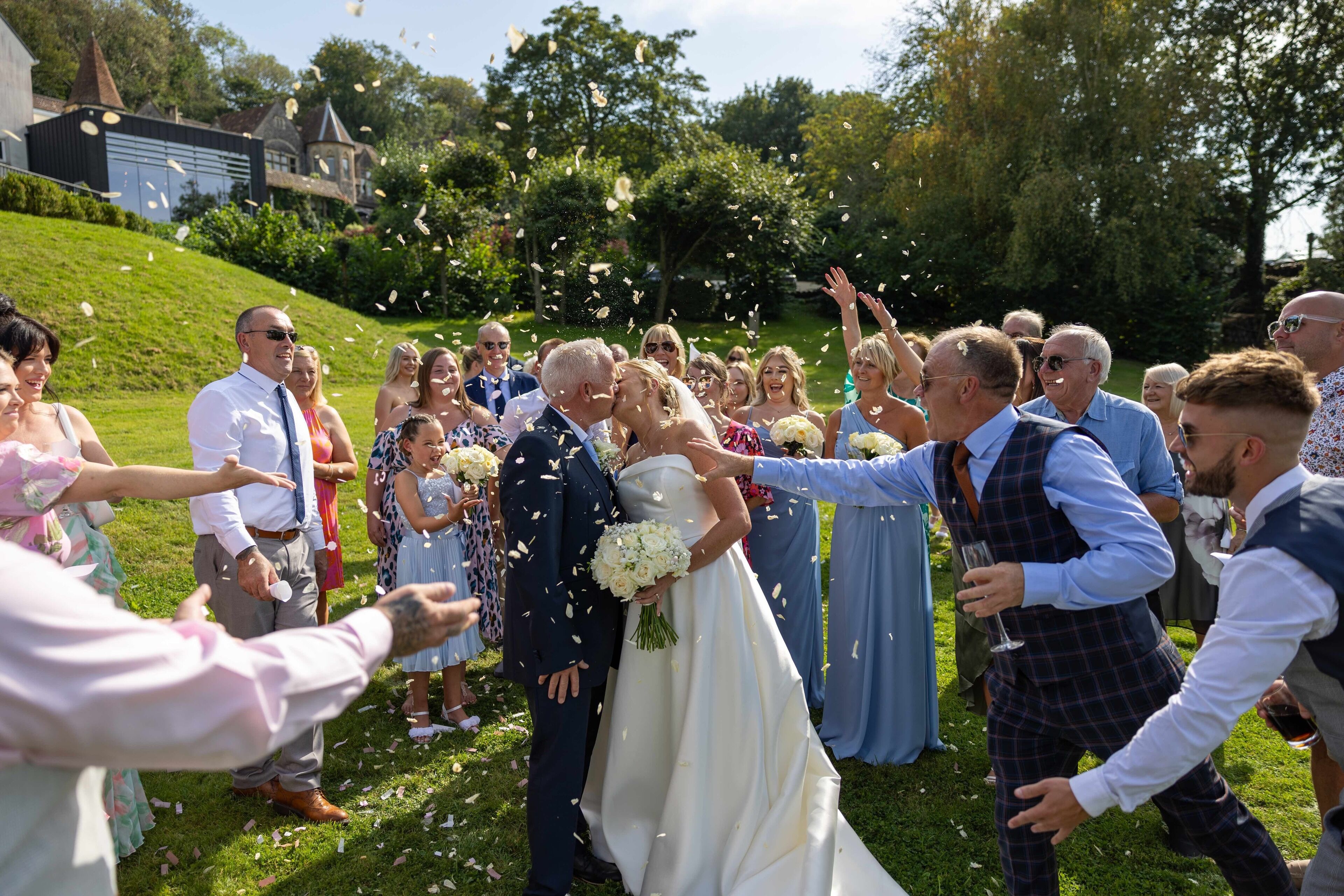 outdoor wedding area