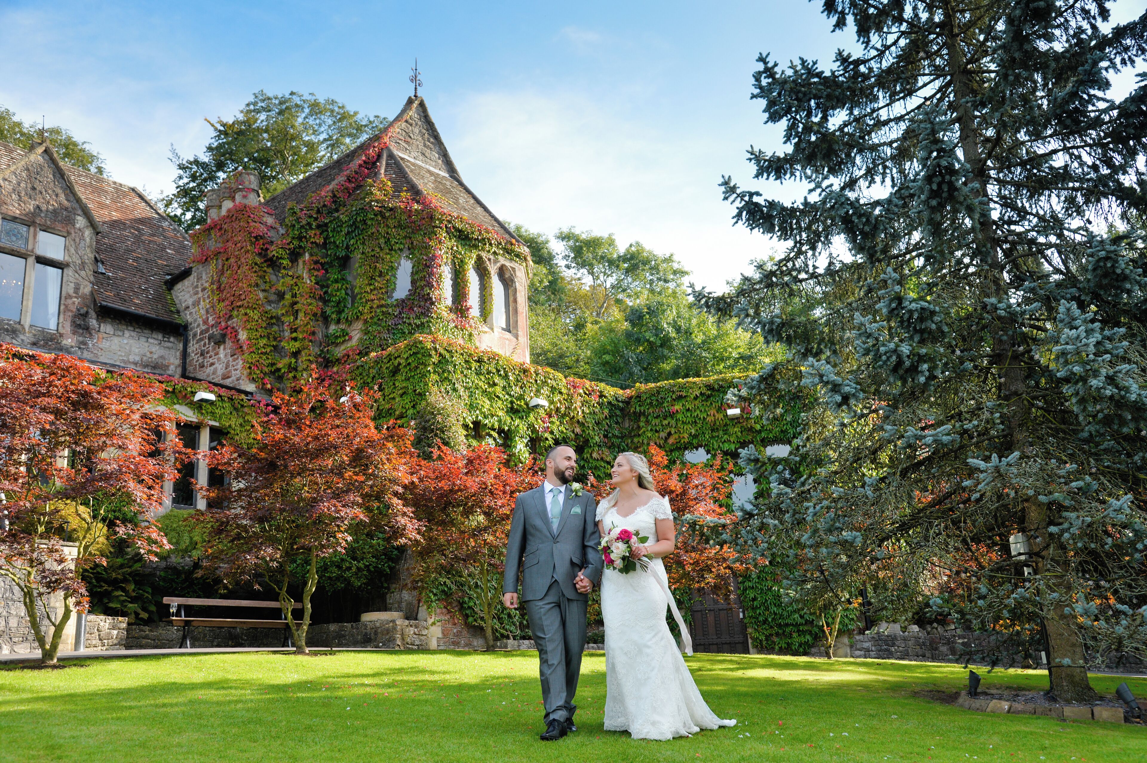 outdoor wedding area