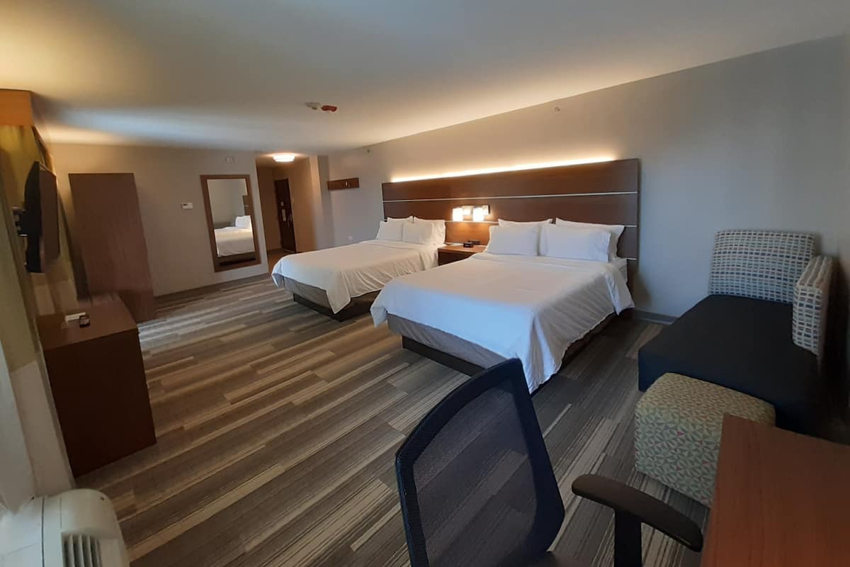 Suite, 2 Queen Beds, Accessible, Non Smoking (Communications) | In-room safe, desk, iron/ironing board, free cribs/infant beds