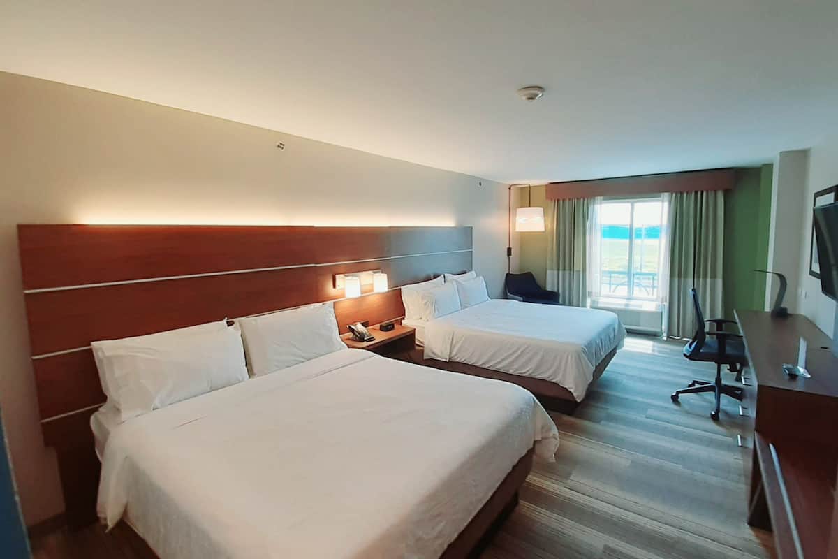 Standard Room, 2 Queen Beds | In-room safe, desk, iron/ironing board, free cribs/infant beds