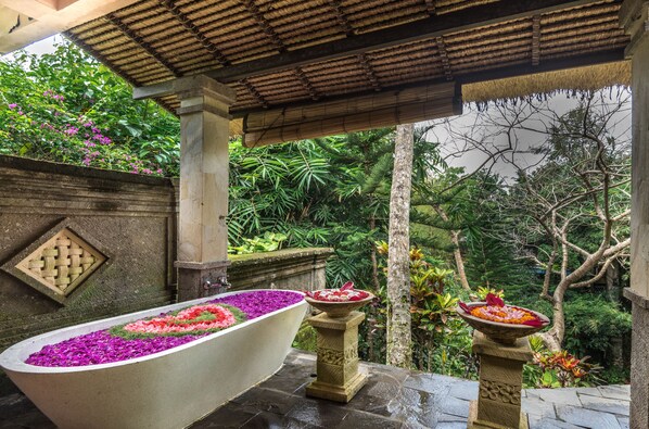 Outdoor treatment areas, deep-tissue massages, manicures and pedicures