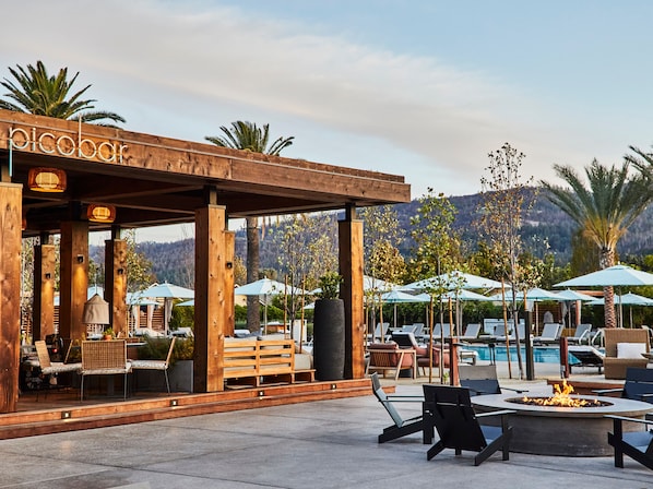 Breakfast, lunch, dinner served; Californian cuisine, pool views - Solage, Auberge Collection (Calistoga)