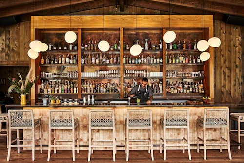 Poolside bar