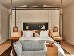 Frette Italian sheets, premium bedding, down duvets, pillow-top beds