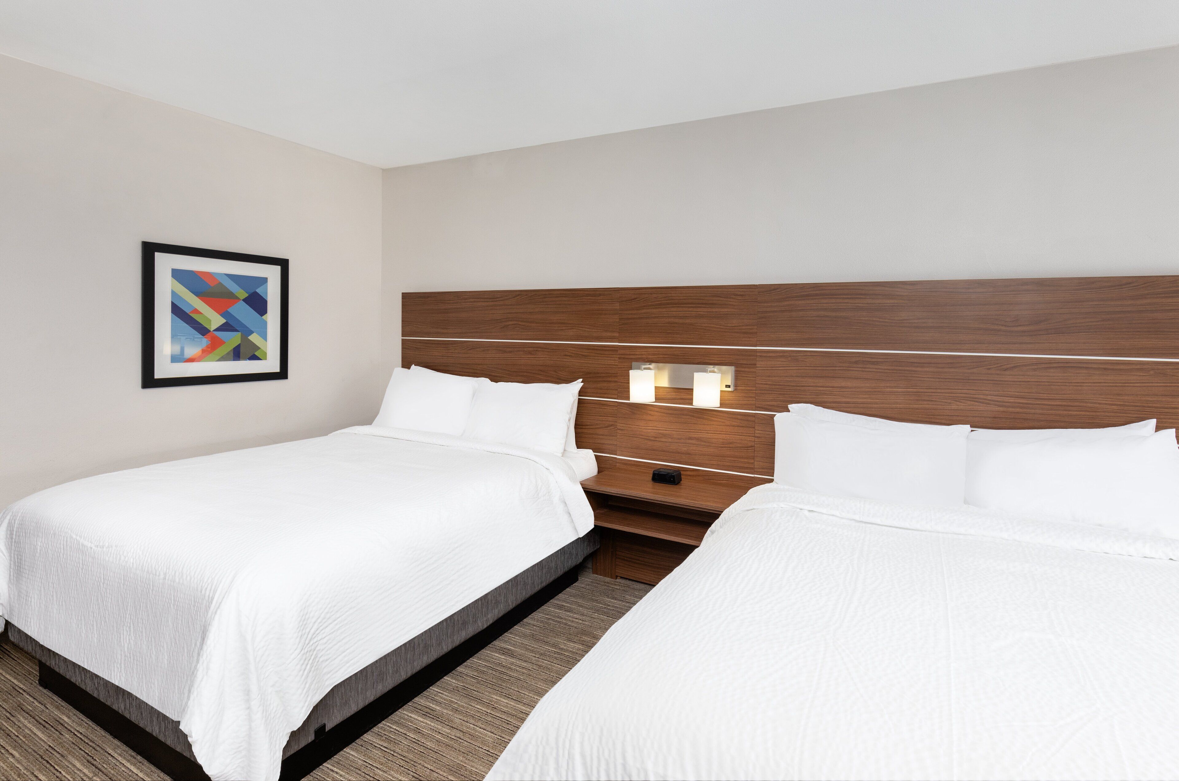 standard room, 2 queen beds | in-room safe, desk, iron/ironing board, free cots/infant beds