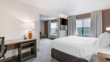 Premium bedding, down duvets, pillow-top beds, in-room safe