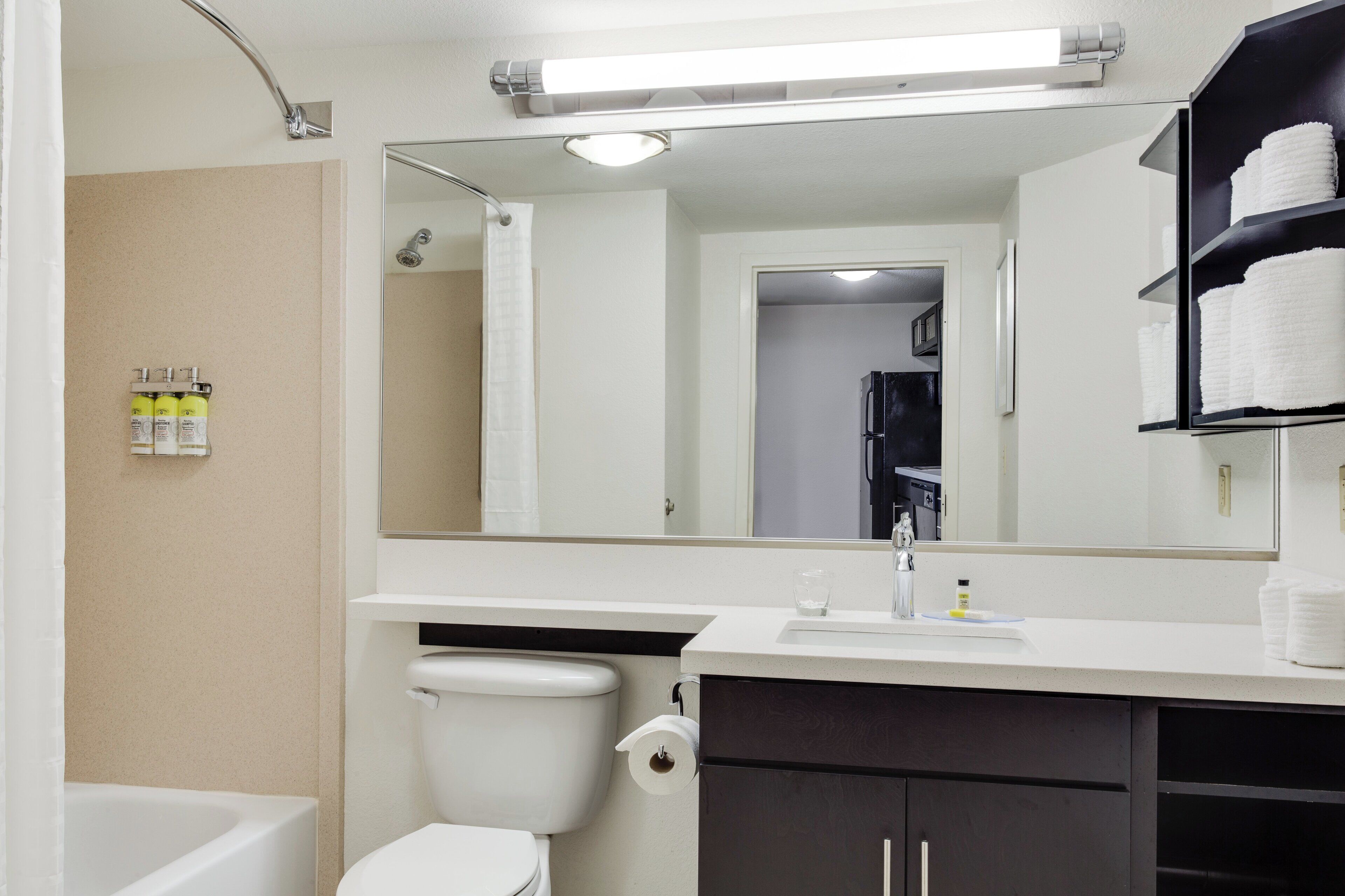 Free toiletries, hair dryer, towels