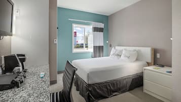 Premium bedding, individually decorated, individually furnished, desk