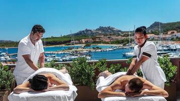 Royal-Suite, 1 Schlafzimmer, Whirlpool, Meerblick | Massage in der Unterkunft