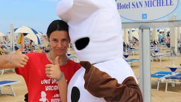 En la playa