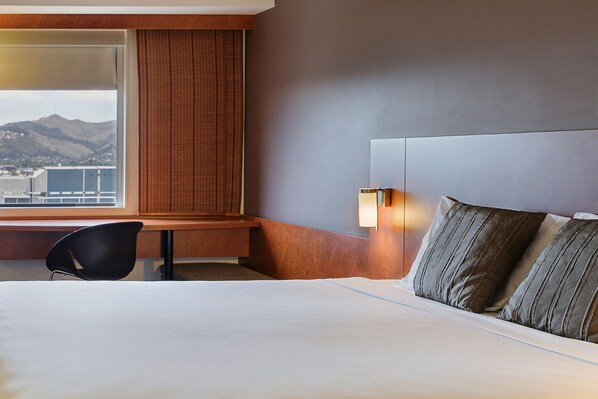 Värdeförvaringsskåp på rummet, skrivbord och arbetsyta för laptop