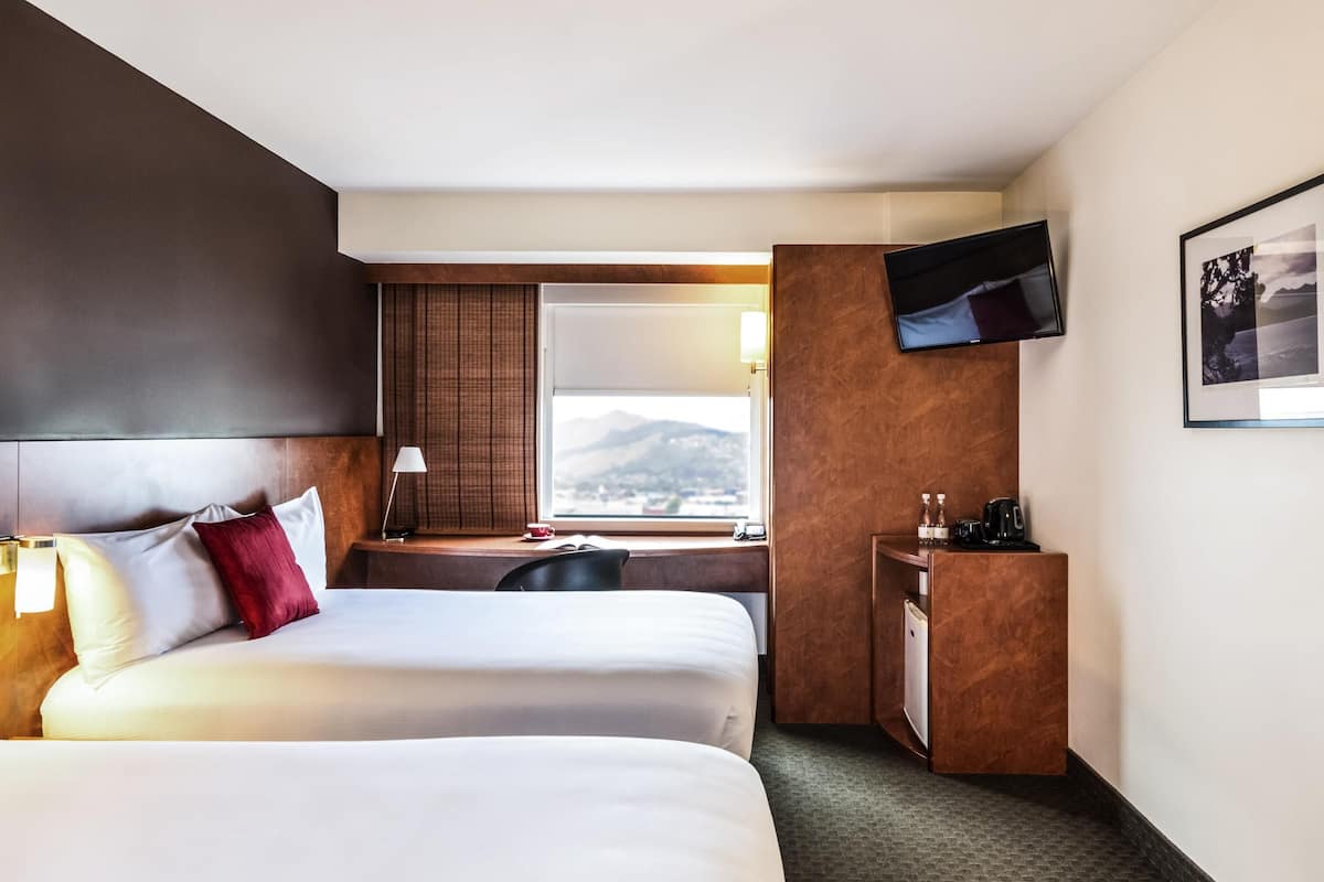 In-room safe, desk, laptop workspace, blackout drapes