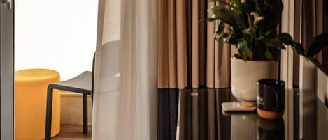 Chambre supérieure double ou avec lits jumeaux | Vue de la chambre