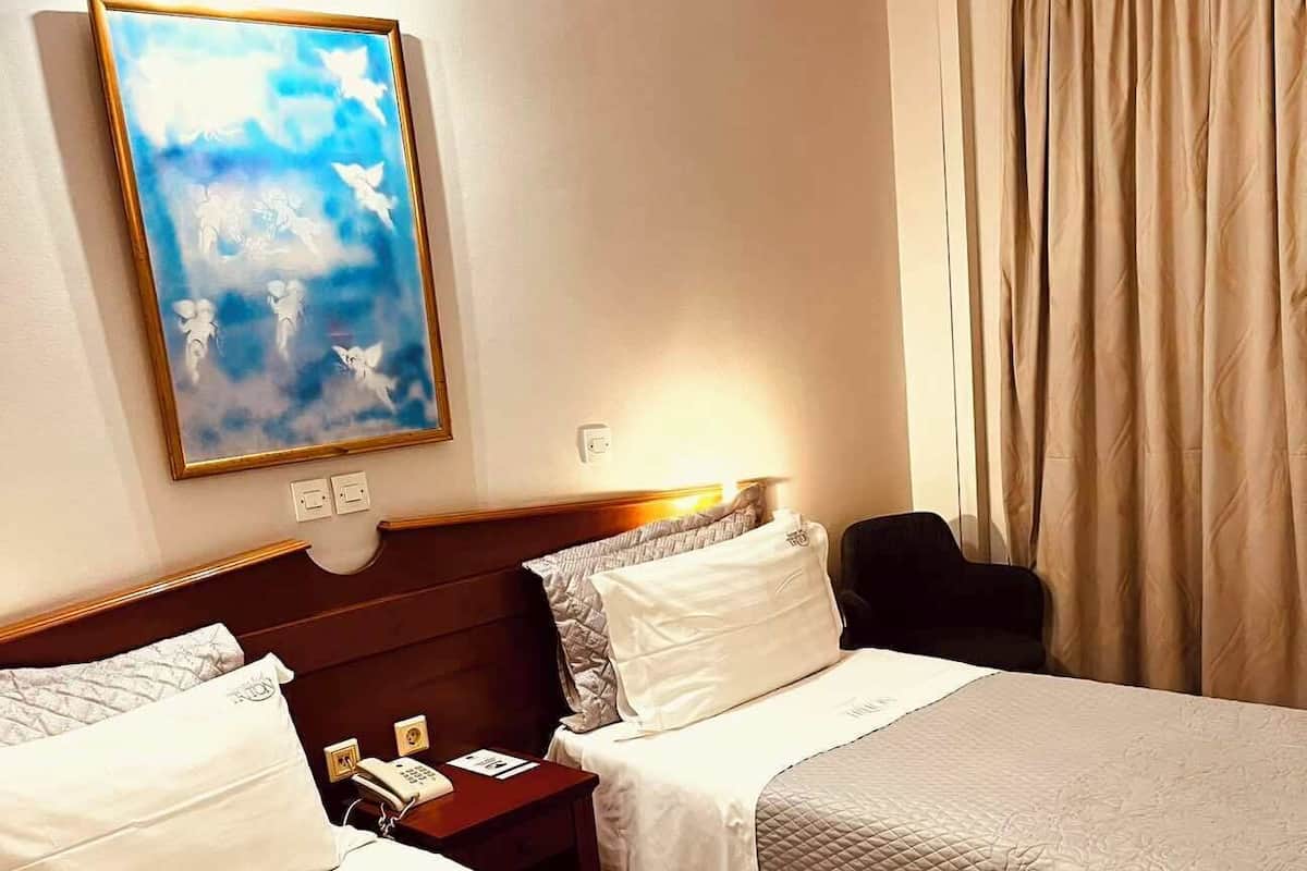 Habitación económica con 1 cama doble o 2 individuales (no Balcony) | Caja fuerte, cortinas opacas, sistema de insonorización