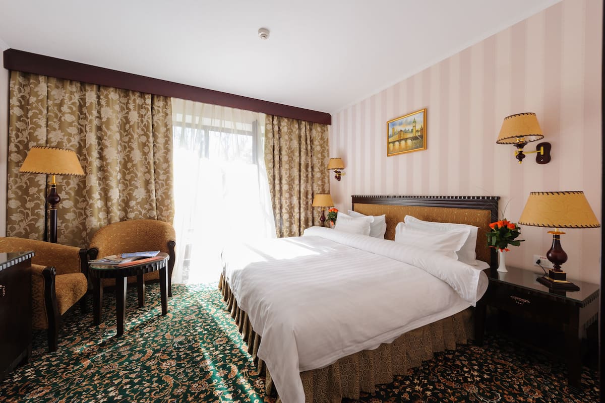 Standard Room, 1 King Bed, Balcony, Park View | 1 bedroom, hypo-allergenic bedding, minibar, in-room safe