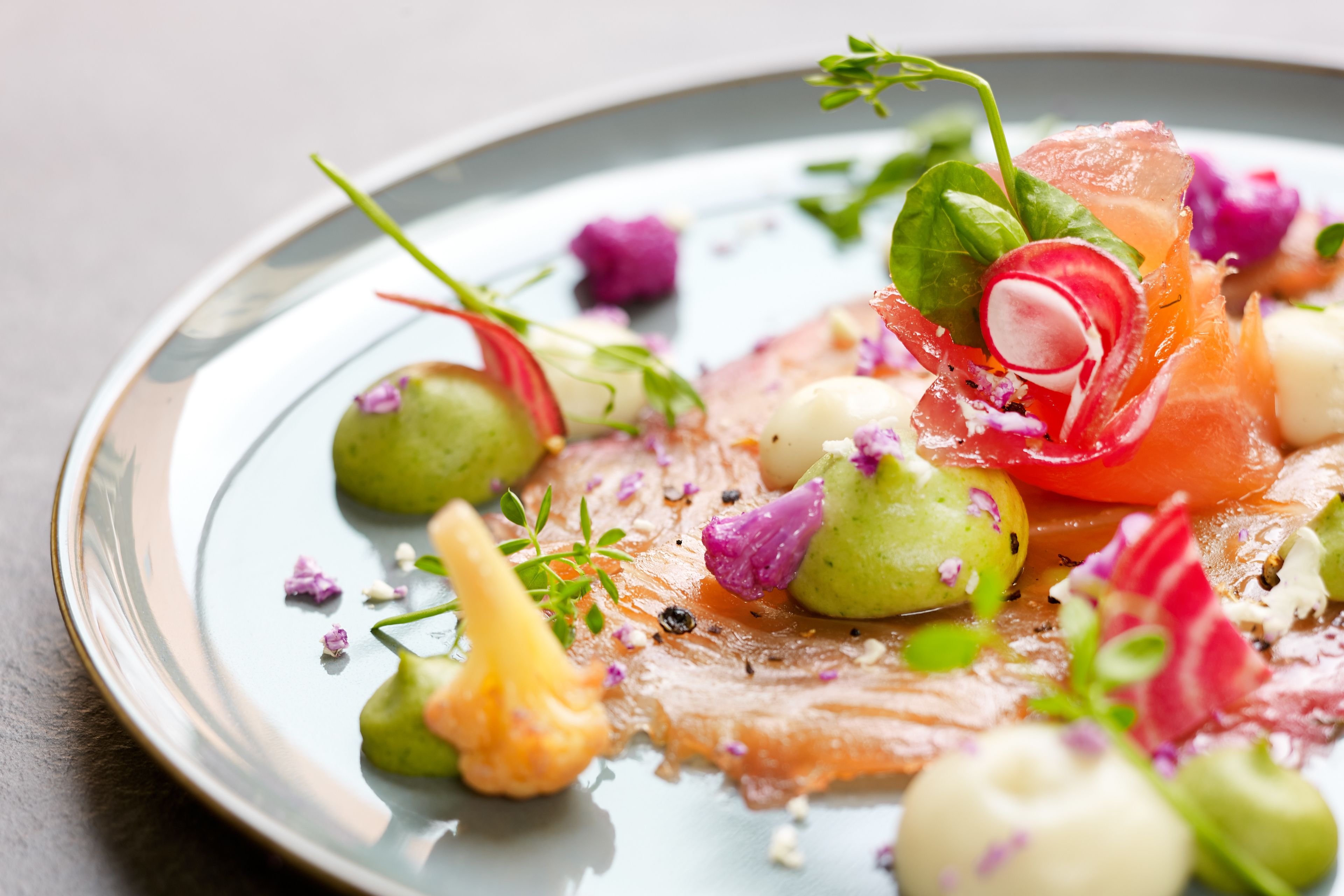 A plate of food with various ingredients.
