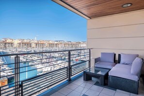 Suite, 1 Bedroom, Terrace (Port View) | Hypo-allergenic bedding, in-room safe, desk, laptop workspace - Radisson Blu Hotel, Marseille Vieux Port (Marseille)