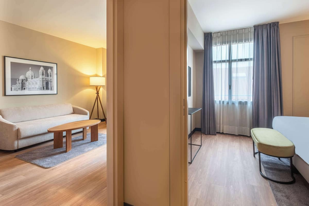 1 slaapkamer, hypoallergeen beddengoed, een kluis op de kamer