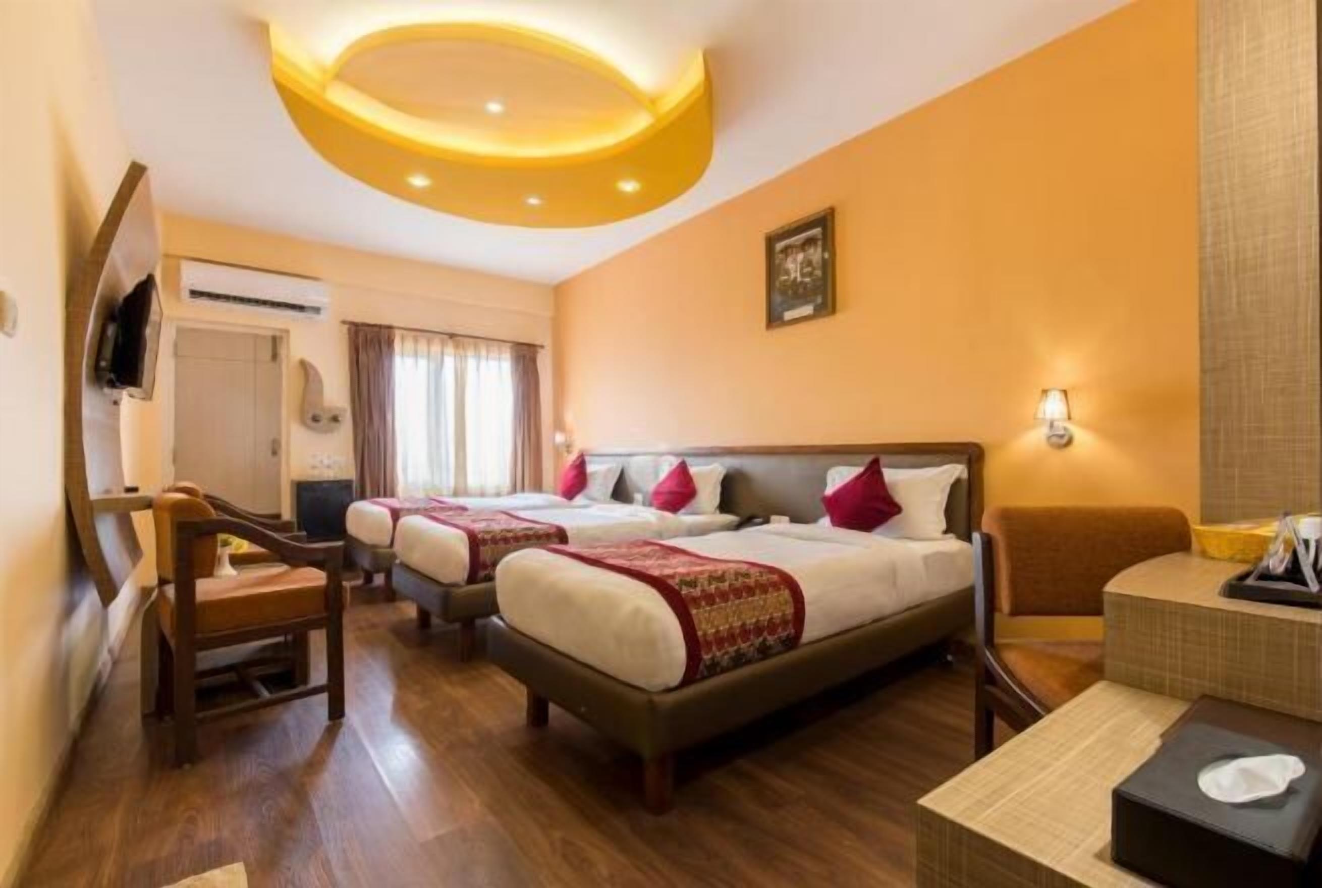 Premium bedding, memory-foam beds, minibar, in-room safe