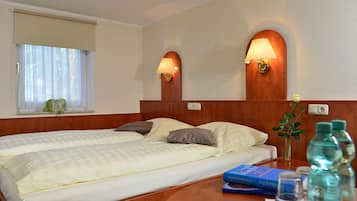 Desk, blackout curtains, iron/ironing board, free WiFi