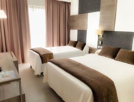 Minibar, escritorio, cortinas blackout y wifi gratis 