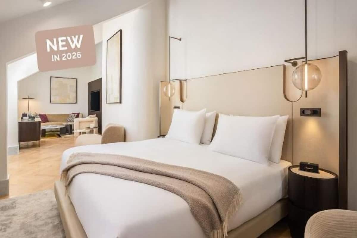 Ropa de cama de alta calidad, minibar, caja fuerte