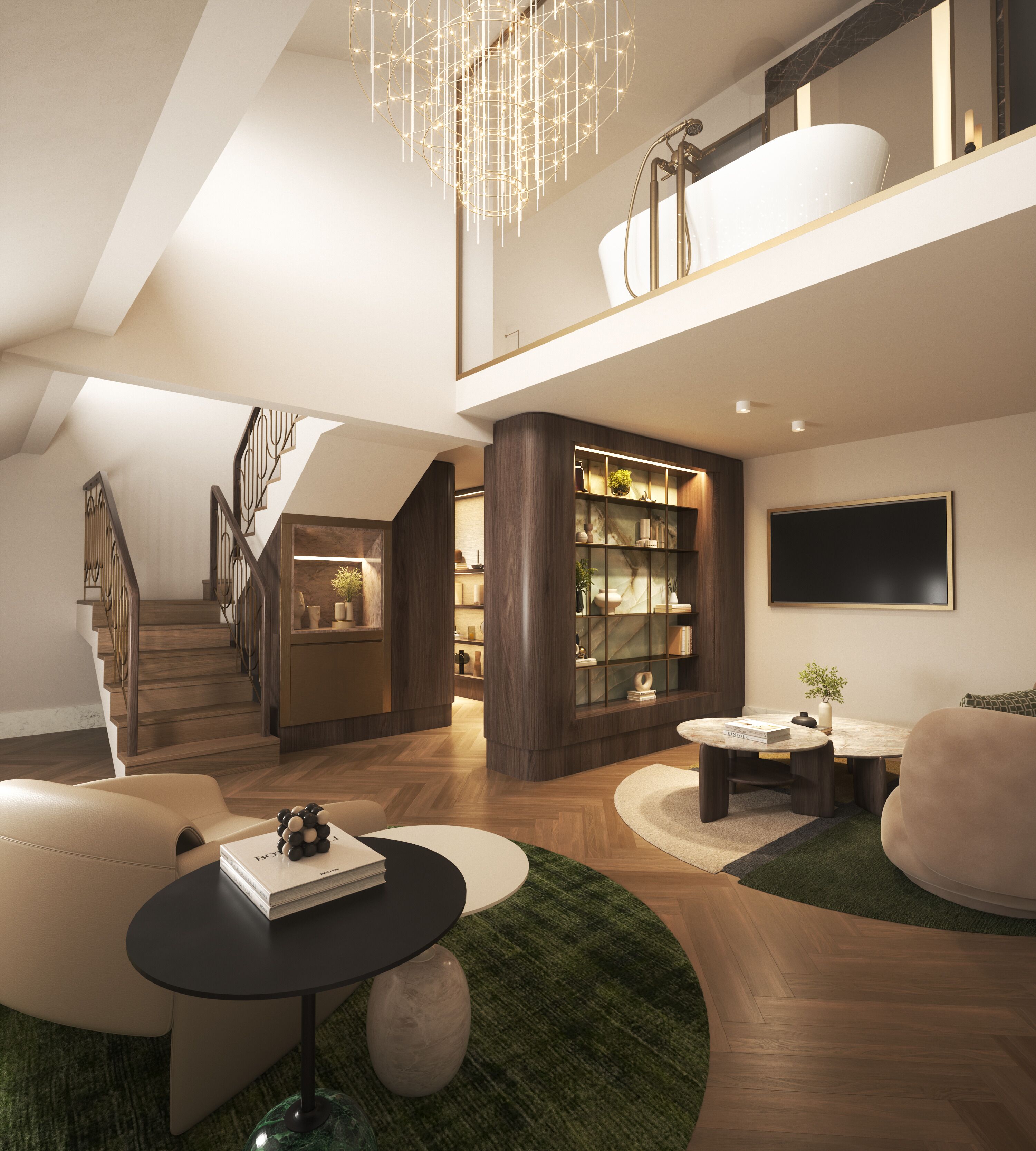 Deluxe Duplex Suite with Sea View | Premium bedding, minibar, in-room safe, laptop workspace
