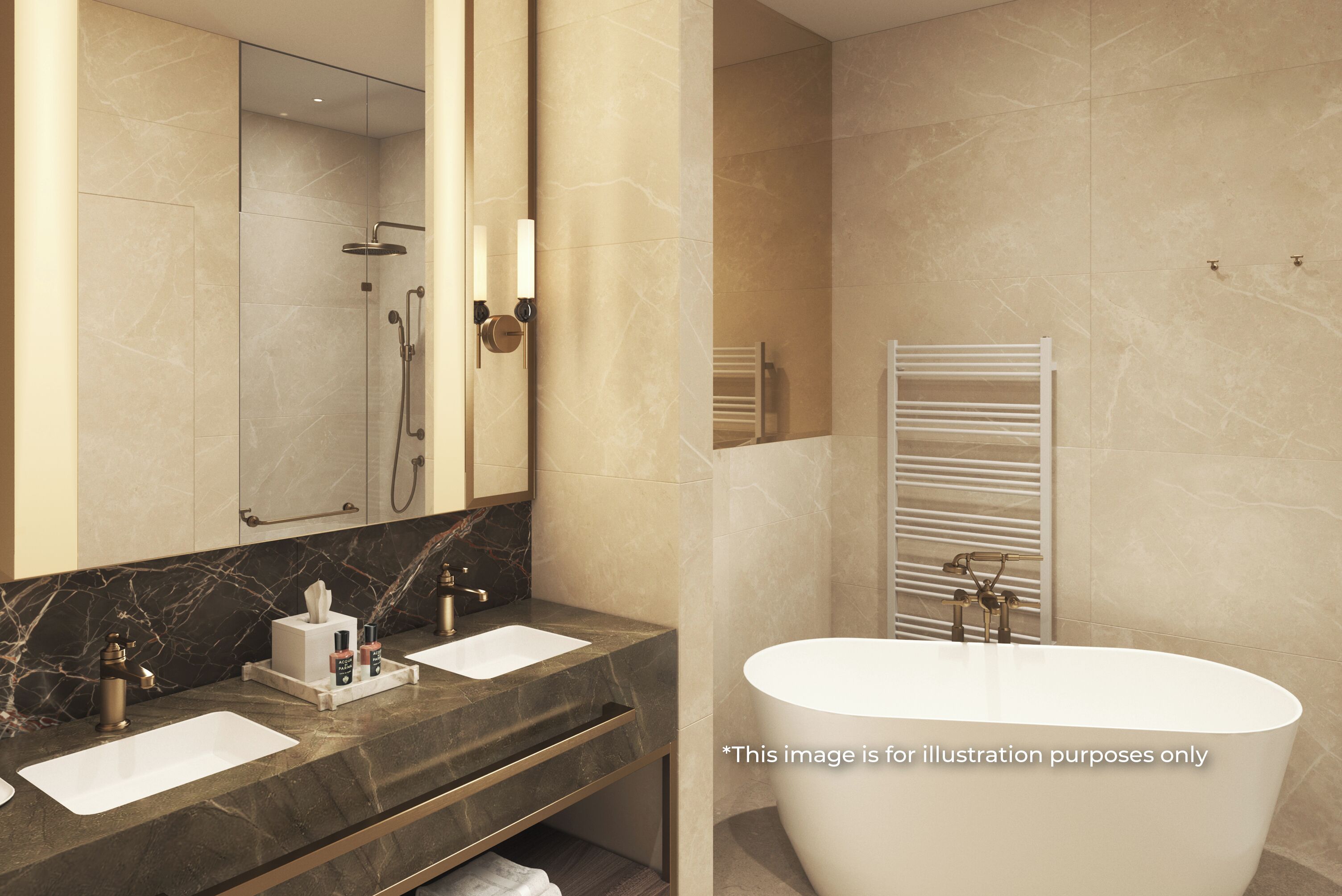 Bathroom | Shower, free toiletries, hair dryer, bathrobes