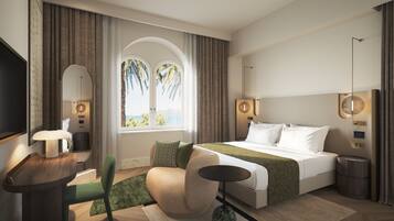 Superior double room, seaside | Literie de qualité supérieure, minibar, coffres-forts dans les chambres