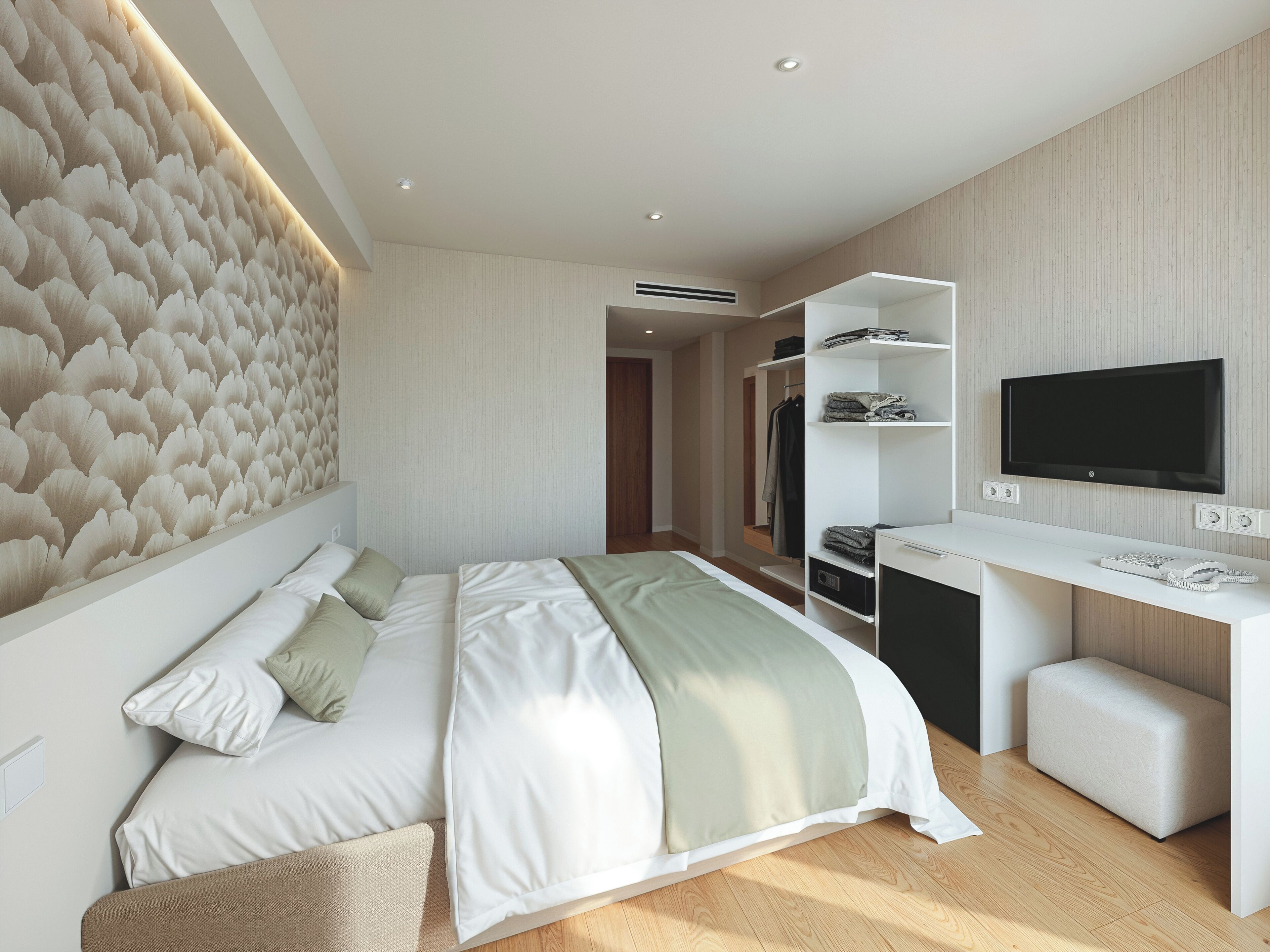 Coffres-forts dans les chambres, bureau, Wi-Fi gratuit, draps fournis