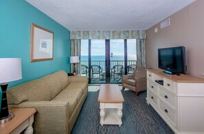 Oceanfront Two Bedroom Queen Condo H | Living area