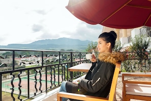 Blick von der Unterkunft