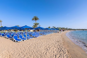 Private beach nearby, sun-loungers, beach umbrellas, snorkelling