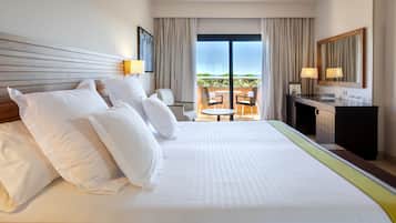 Ropa de cama de alta calidad y minibar