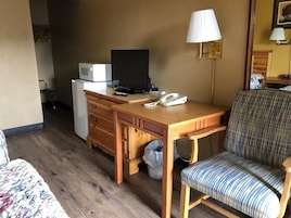 Room, 2 Queen Beds | Desk, blackout drapes, iron/ironing board (on request), WiFi (free)