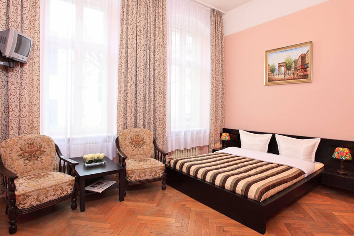 Iron/ironing board (on request), free WiFi, bed sheets