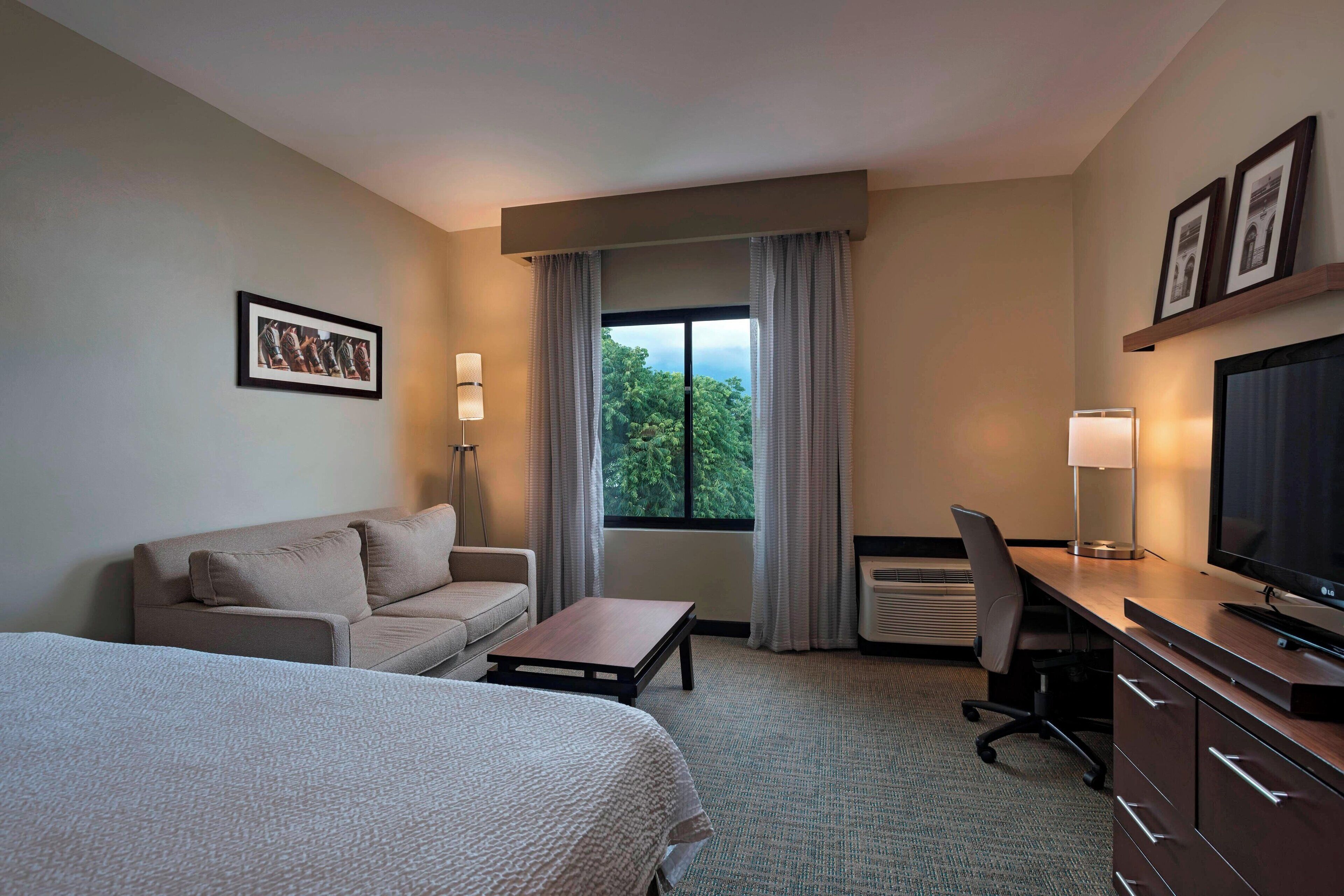 Egyptian cotton sheets, premium bedding, in-room safe, desk