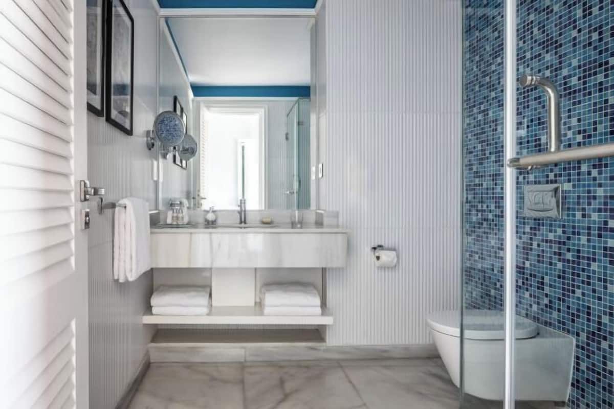 Vasca e doccia separate, vasca da bagno a immersione totale