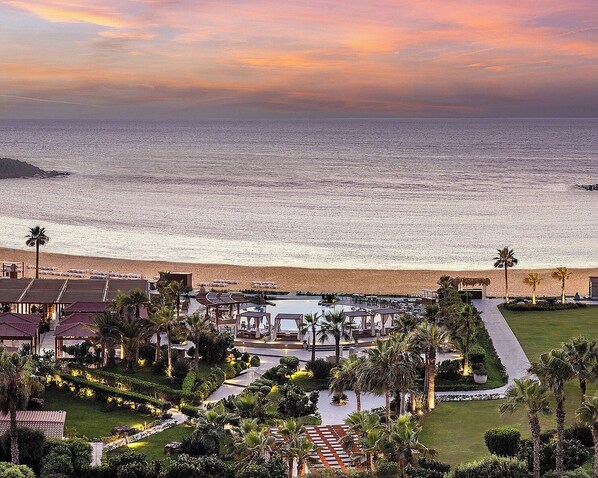 Outdoor banquet area