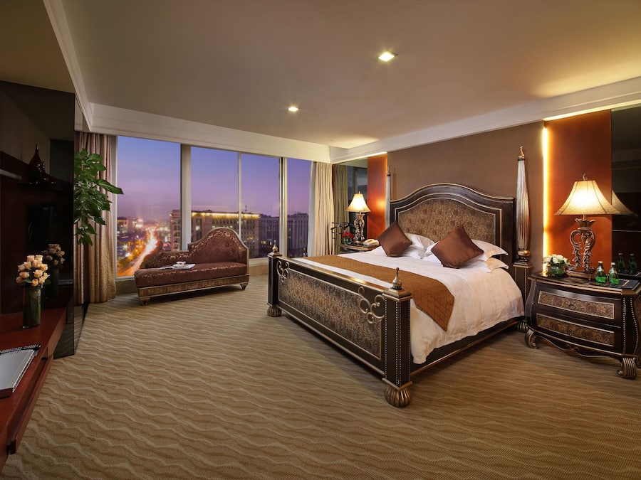 Deluxe kamer | Luxe beddengoed, Select Comfort-bedden, een kluis op de kamer