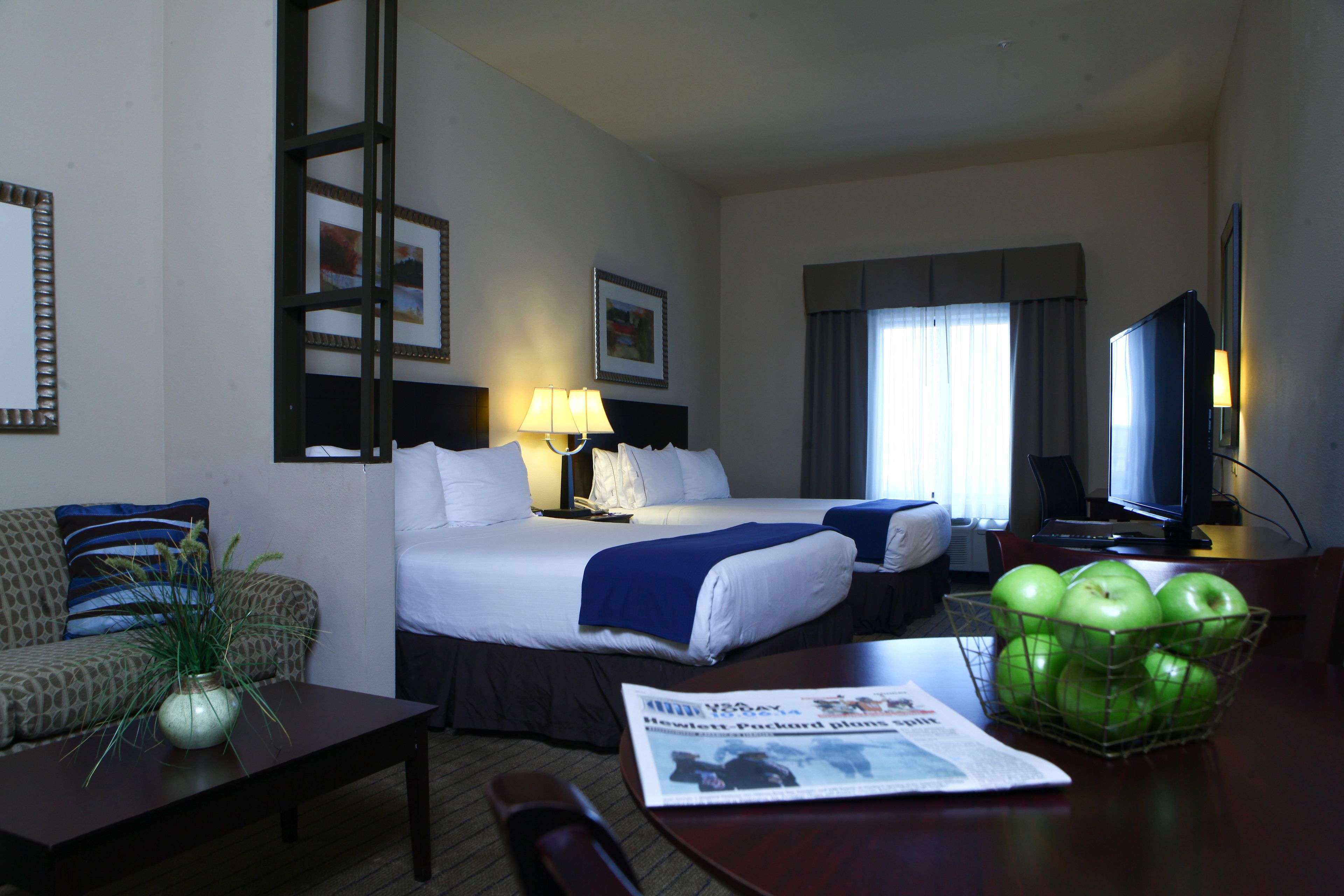 suite, multiple beds | desk, laptop workspace, blackout curtains, iron/ironing board
