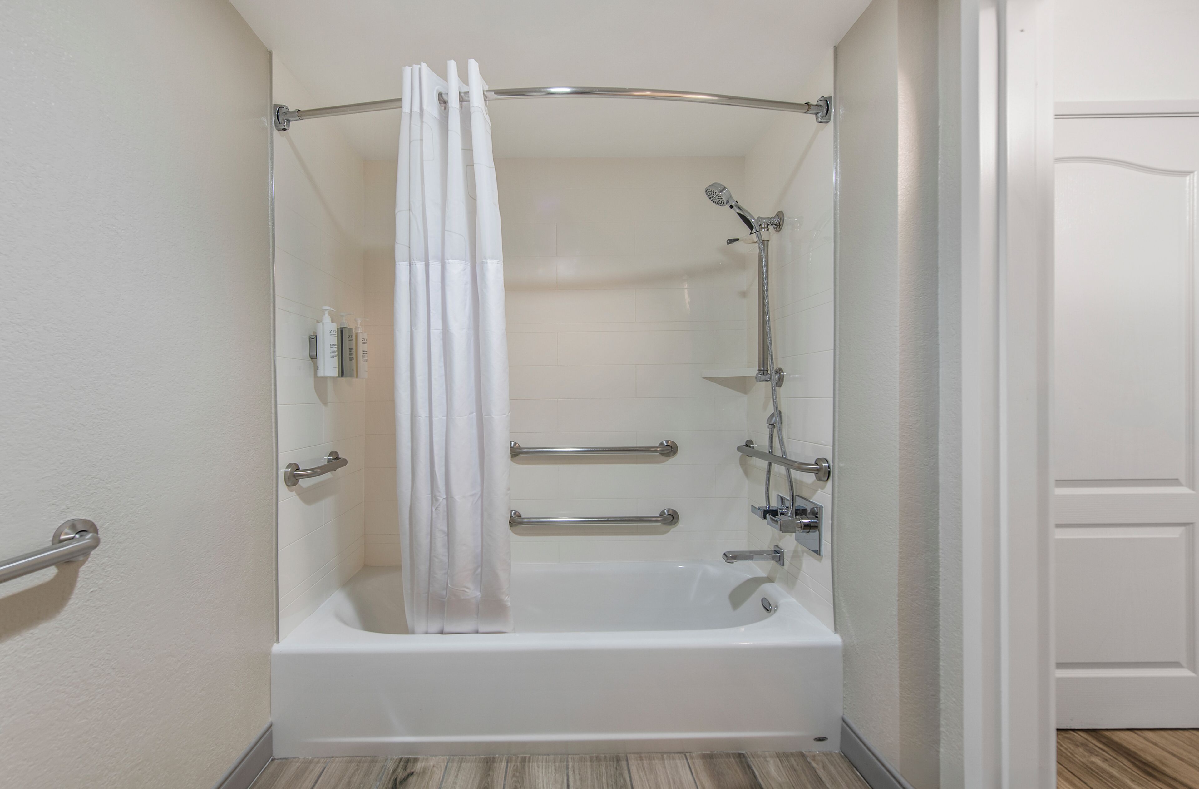 Free toiletries, hair dryer, towels